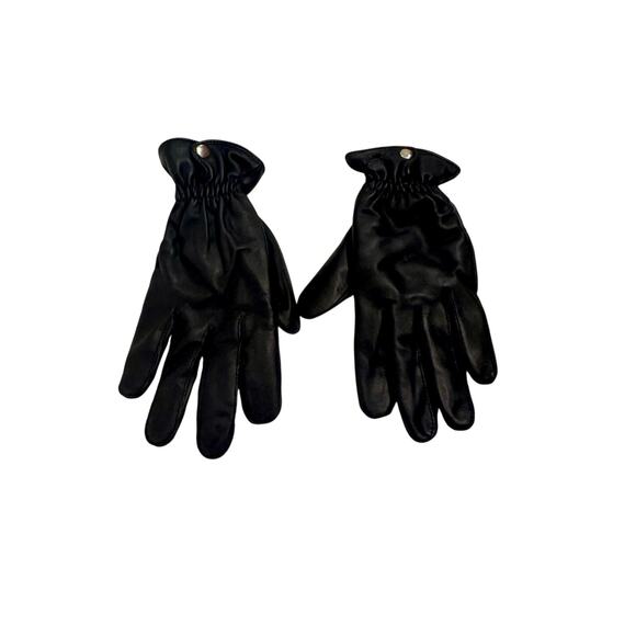 Y2K Wilson's Leather Women's Black Snap Wrist Thinsulate Ultra Gloves Size M - Picture 1 of 4